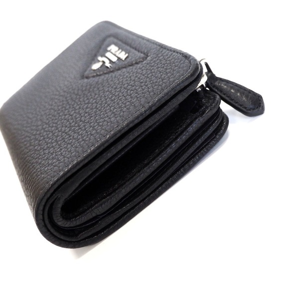 Prada Wallet VITELLO DAINO Black - Picture 3 of 7